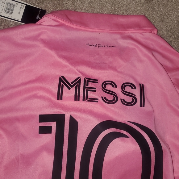 Men's Inter Miami CF Lionel Messi Adidas Pink La Noche Official Jersey - Picture 6 of 6